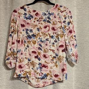 Floral LC Lauren Conrad Long sleeve Blouse